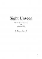 Front page for Sight Unseen