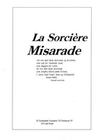 Front page for La Sorcière Misarade