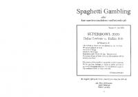 Vorderseite für Spaghetti-Gambling
