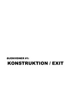 Front page for Konstruktion / Exit