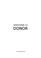 Front page for Donor
