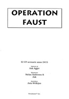 Front page for Operation Faust