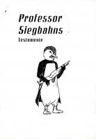 Front page for Professor Siegbahns testamente