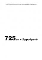 Front page for 725: En stäppodyssé