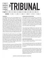 Front page for The Tribunal
