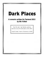 Front page for Dark Places