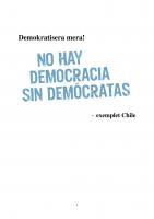 Front page for Democratize – the Chilean Example