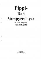 Front page for Pippi- Dah Vampyreslayer