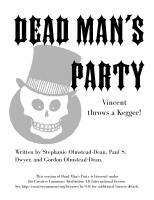 Front page for Dead Man's Party: Vincent Throws a Kegger!