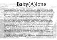 Front page for Baby(A)lone