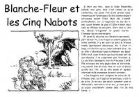 Omslag till Blanche-Fleur et les cinq Nabots