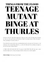 Front page for Teenage Mutant Binge At Thurles