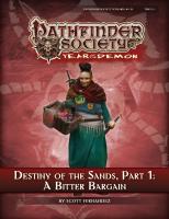 Forside til Destiny of the Sands--Part 1: A Bitter Bargain
