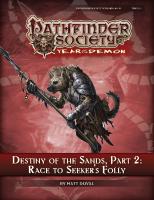 Front page for Destiny of the Sands--Part 2: Race to Seeker's Folly