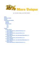 Forside til 10% More Unique