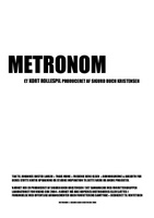 Front page for Metronom