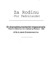 Vorderseite für Za Rodinu - For Fædrelandet