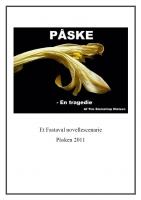 Forside til Påske - en tragedie