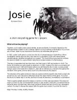 Front page for Josie