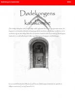 Front page for Hinterlandet: Dødekongens katakombe