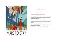 Front page for Mars to Stay