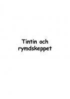 Front page for Tintin och rymdskeppet