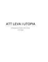 Front page for Att leva i Utopia