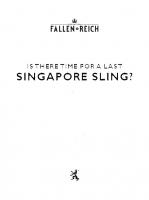 Front page for Is there time for a last Singapore Sling?