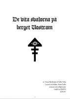 Front page for De vita svalorna på berget Vostram