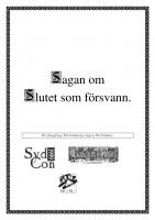 Front page for Sagan om Slutet som Försvann