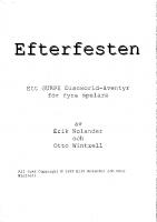 Front page for Efterfesten