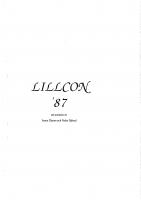 Front page for Lillcon '87