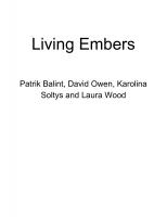 Front page for Living Embers